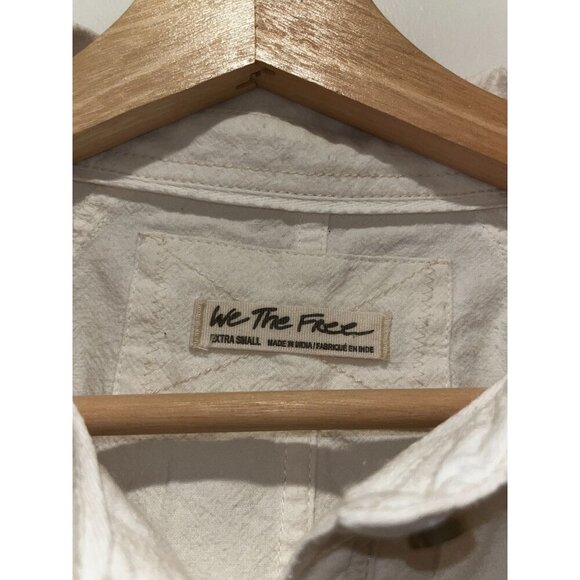 Free People We The Free  White Ellie Puff Sleeve Solid Top Womens size XS - Picture 5 of 9